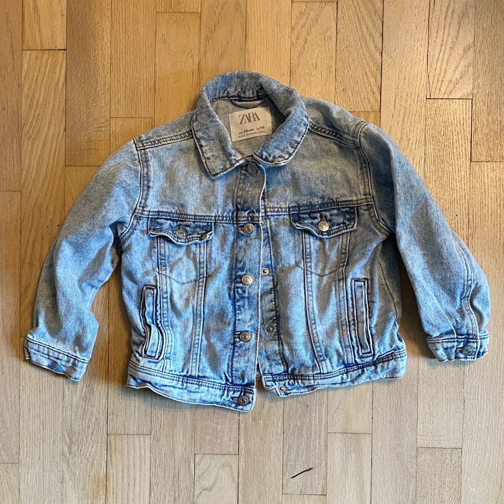 Zara Light Wash Denim Jacket